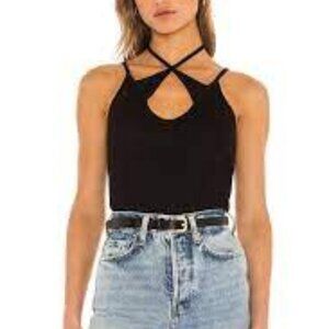 HANSEN & GRETEL Pip Singlet in Black S NWT